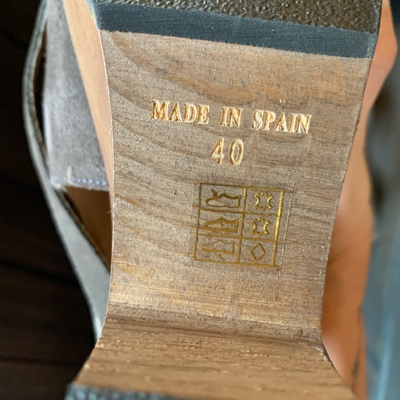 Free People Women Suede Wedge Shoes with Ankle Strap - Picture 5 of 8